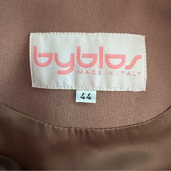 Byblos Brown Zip Up Collared Jacket Size 10 - Picture 4 of 6